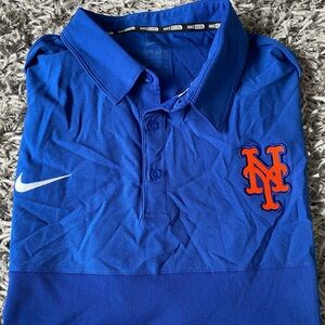 Nike Blue Polo NY Mets baseball XXL 2XL